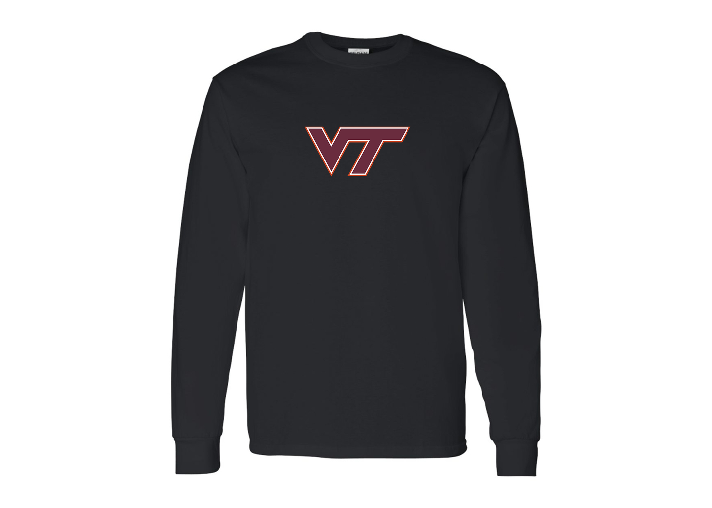 Men's Virginia Tech Hokies Gildan Heavy Cotton Long Sleeve T-Shirt