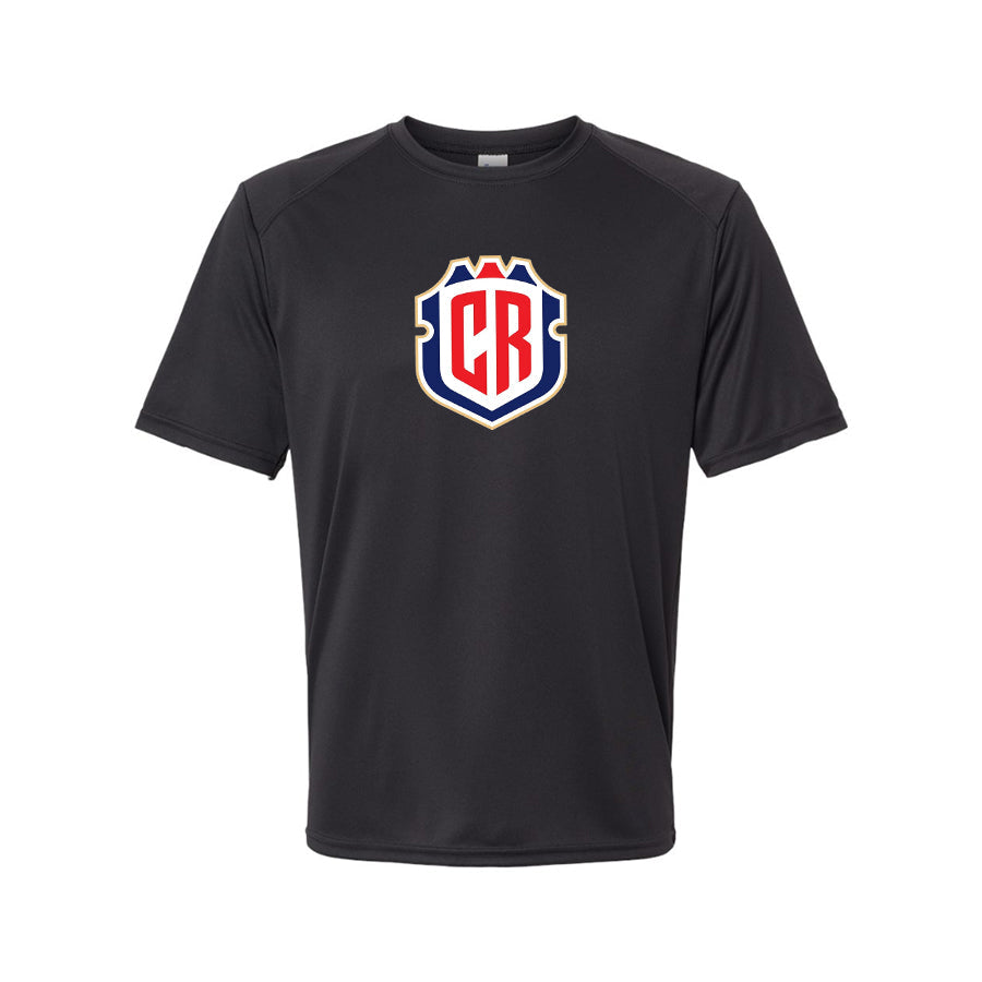 Youth Kids Costa Rica National Soccer Team Performance T-Shirt