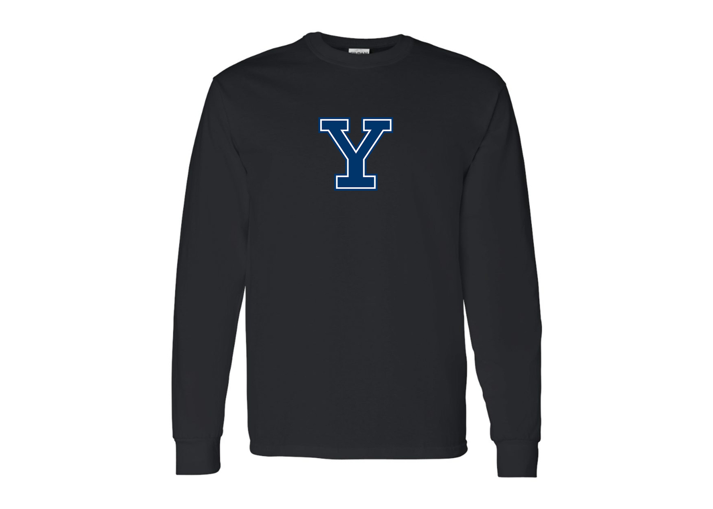 Men's Yale Bulldogs Gildan Heavy Cotton Long Sleeve T-Shirt