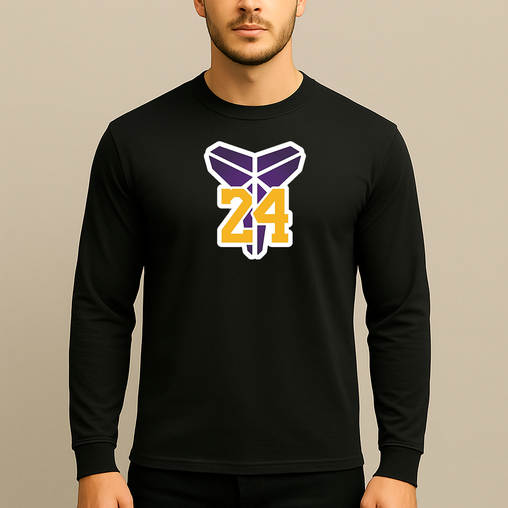Men's Kobe Bryant Mamba 24 Long Sleeve T-Shirt