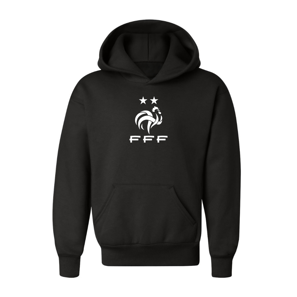 Youth Kids France Soccer Pullover Hoodie