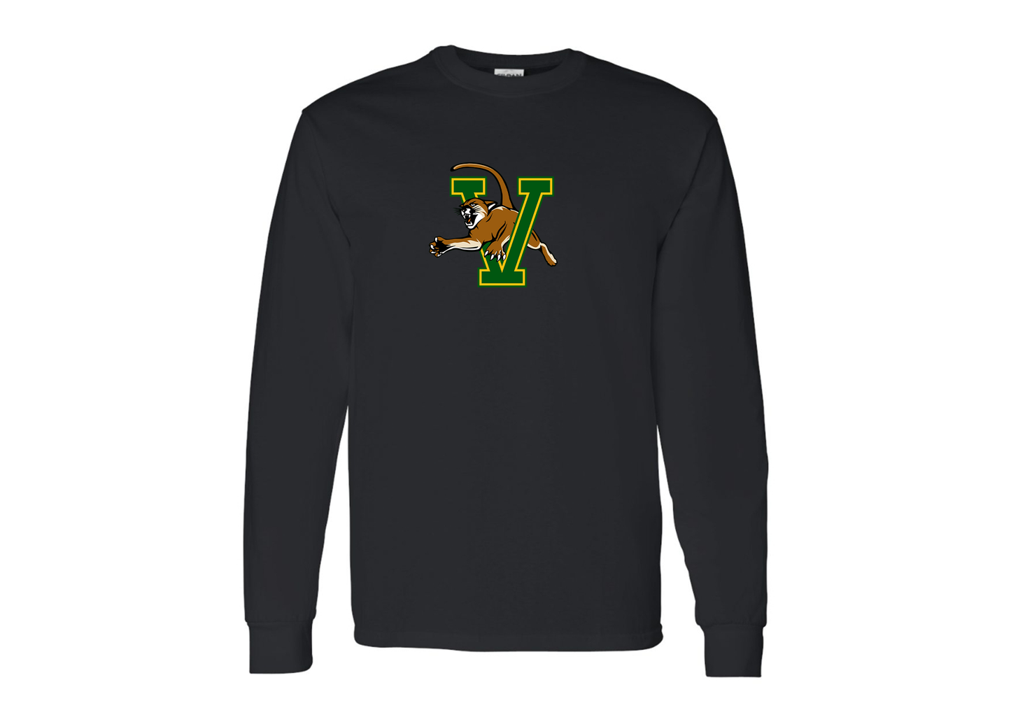 Men's Vermont Catamounts Gildan Heavy Cotton Long Sleeve T-Shirt