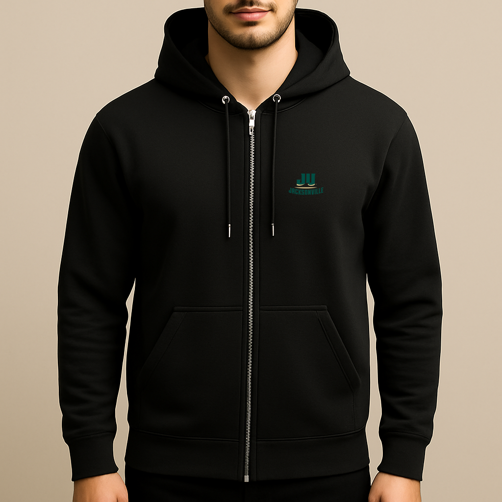 Men's Jacksonville Dolphins Logo  Zipper Hoodie