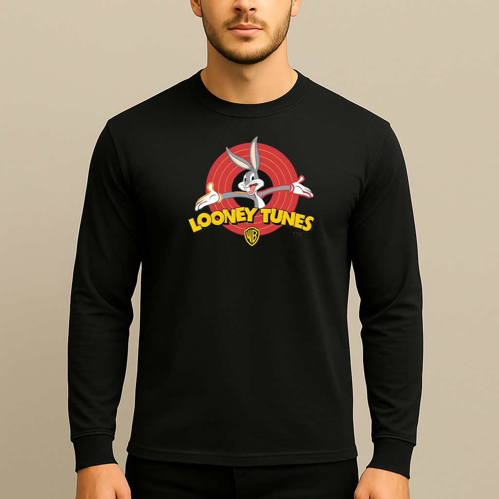 Men's Looney Tunes Warner Brothers Cartoon Long Sleeve T-Shirt