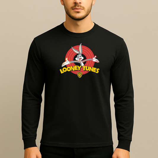 Men's Looney Tunes Warner Brothers Cartoon Long Sleeve T-Shirt