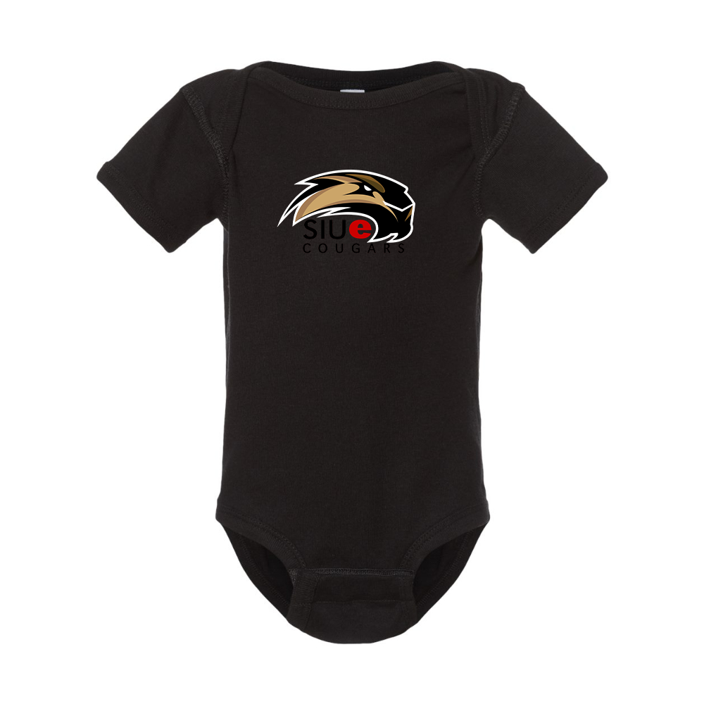 SIU Edwardsville Cougars Logo  Rabbit Skins Infant Baby Rib Bodysuit
