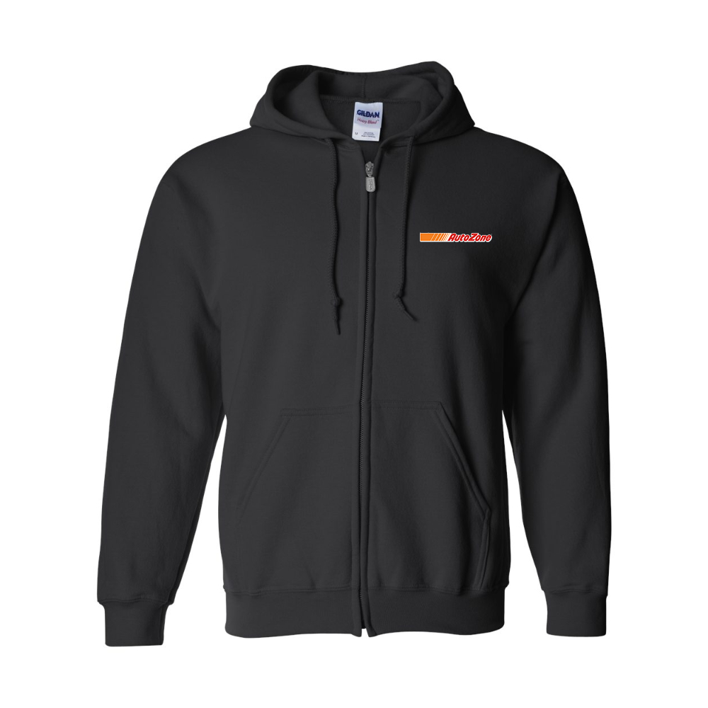 Men's AutoZone Logo Gildan  Heavy Blend Full Zip Hooded Sweatshirt