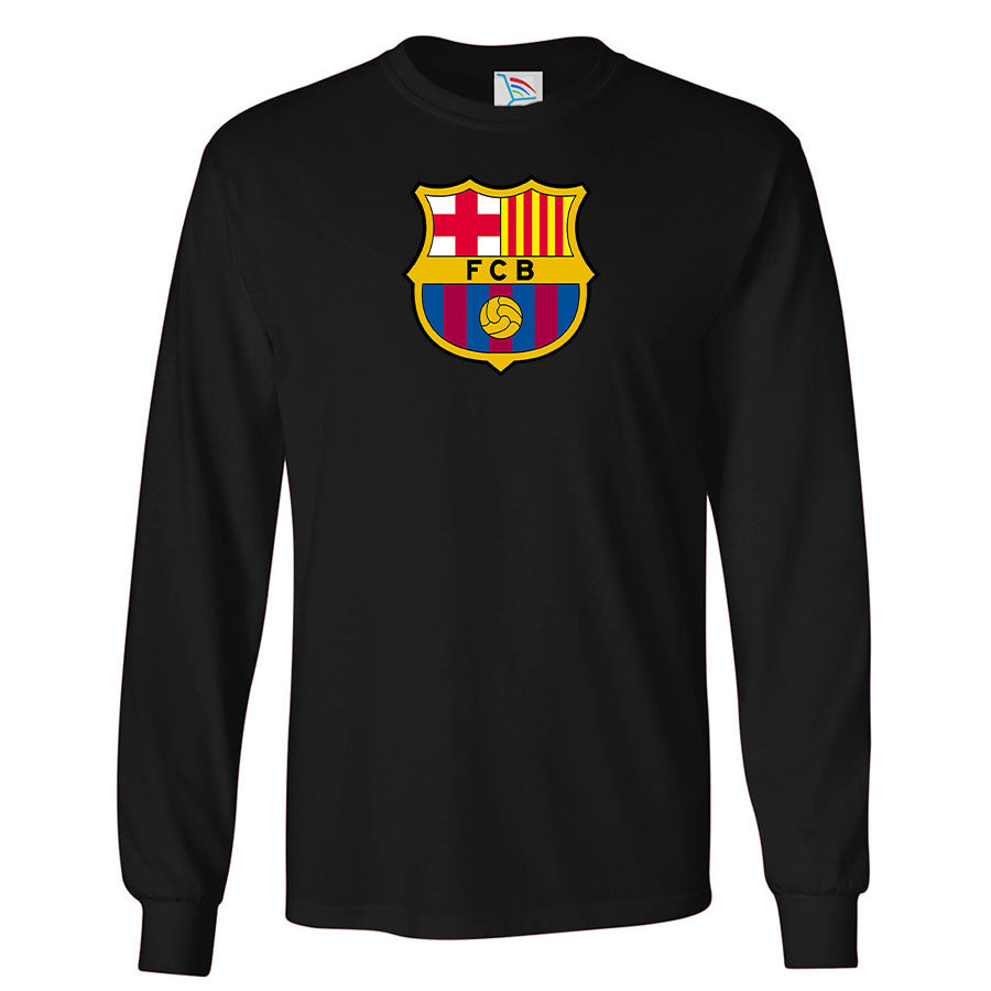 Youth Kids F.C. Barcelona Soccer Long Sleeve T-Shirt