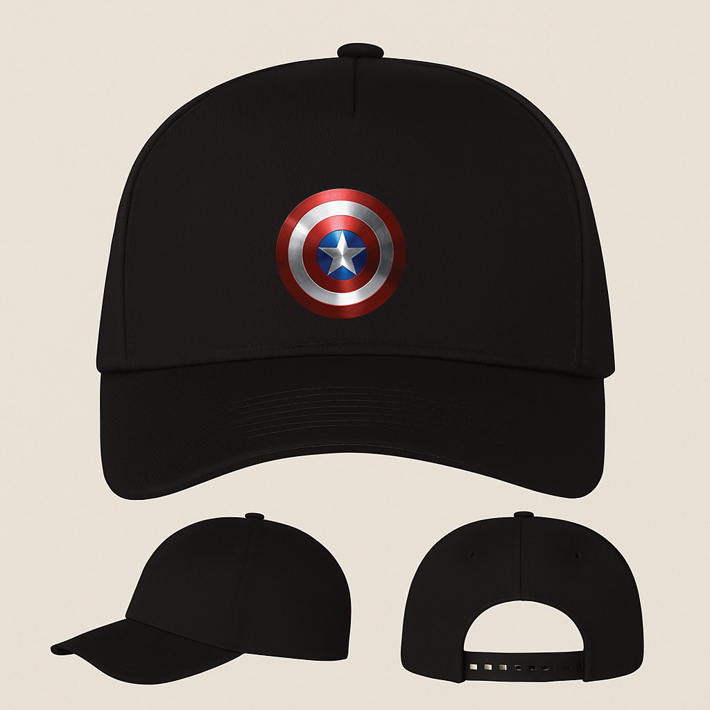Captain America Five Panel Twill Snapback Cap