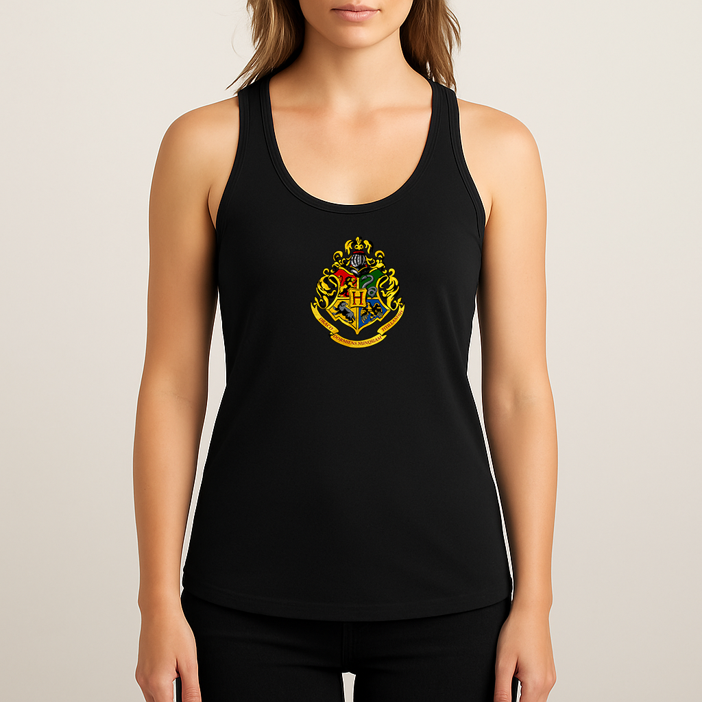 Women's Hogwarts Emblem Harry Potter Movie Racerback Tank Top
