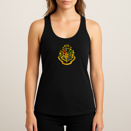 Women's Hogwarts Emblem Harry Potter Movie Racerback Tank Top
