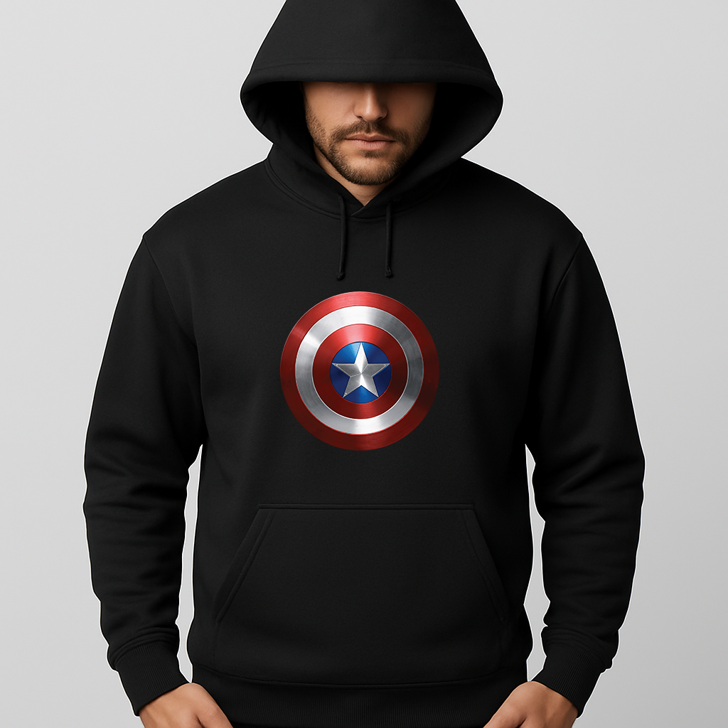 Men's Captain America Superhero Pullover Hoodie