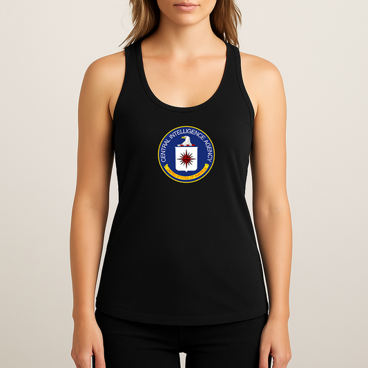Women's CIA logo Racerback Tank Top