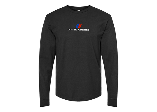 Youth United Airlines Logo Cotton Long Sleeve T-Shirt