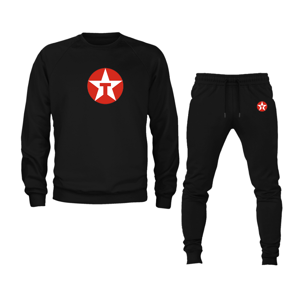 Men's Texaco Logo Crewneck Sweatshirt Joggers Suit