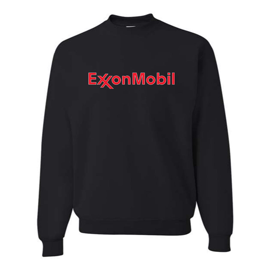 Men's Exxon Mobil Gas Station  Crewneck Sweatshirt