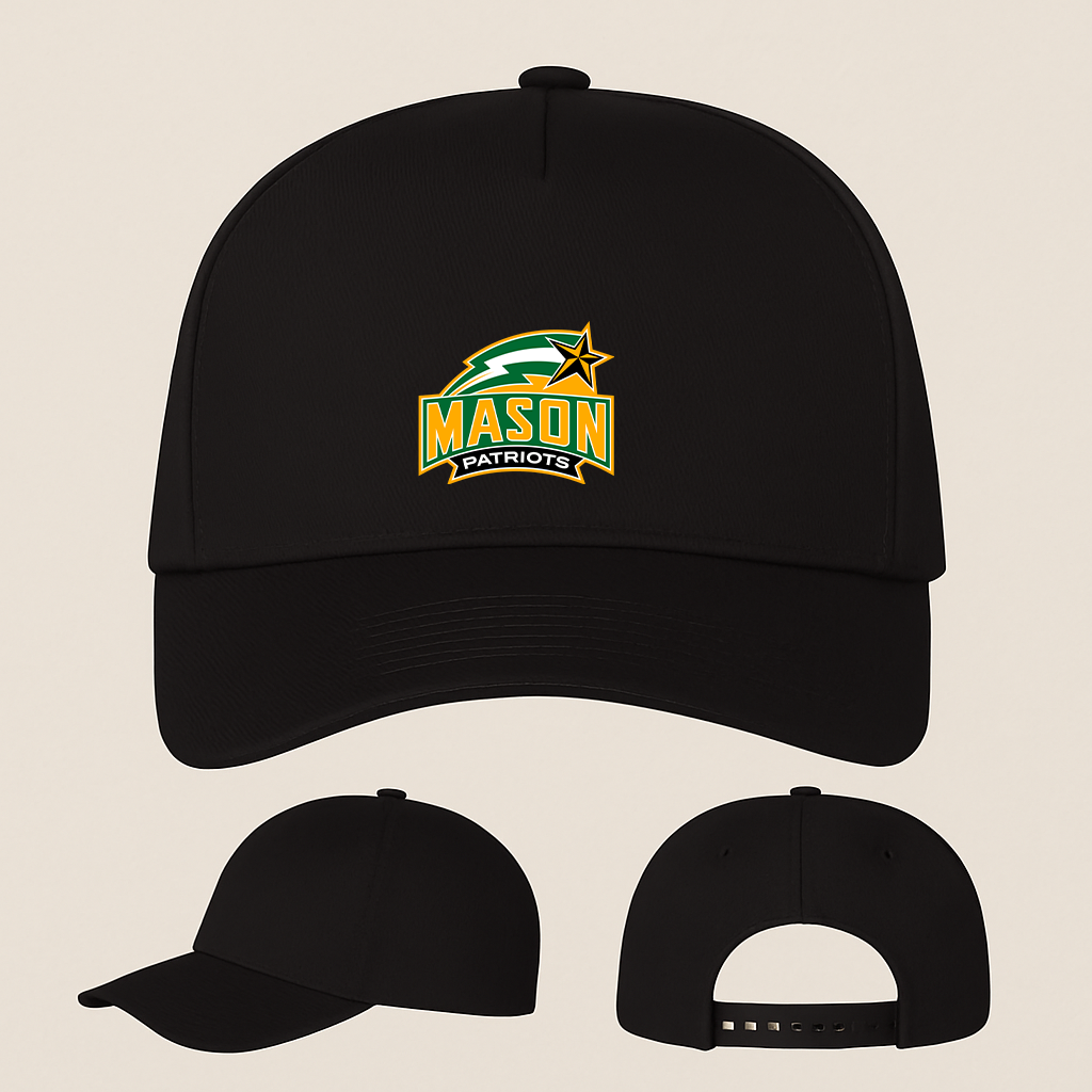 George Mason Patriots Logo Five Panel Twill Snapback Cap