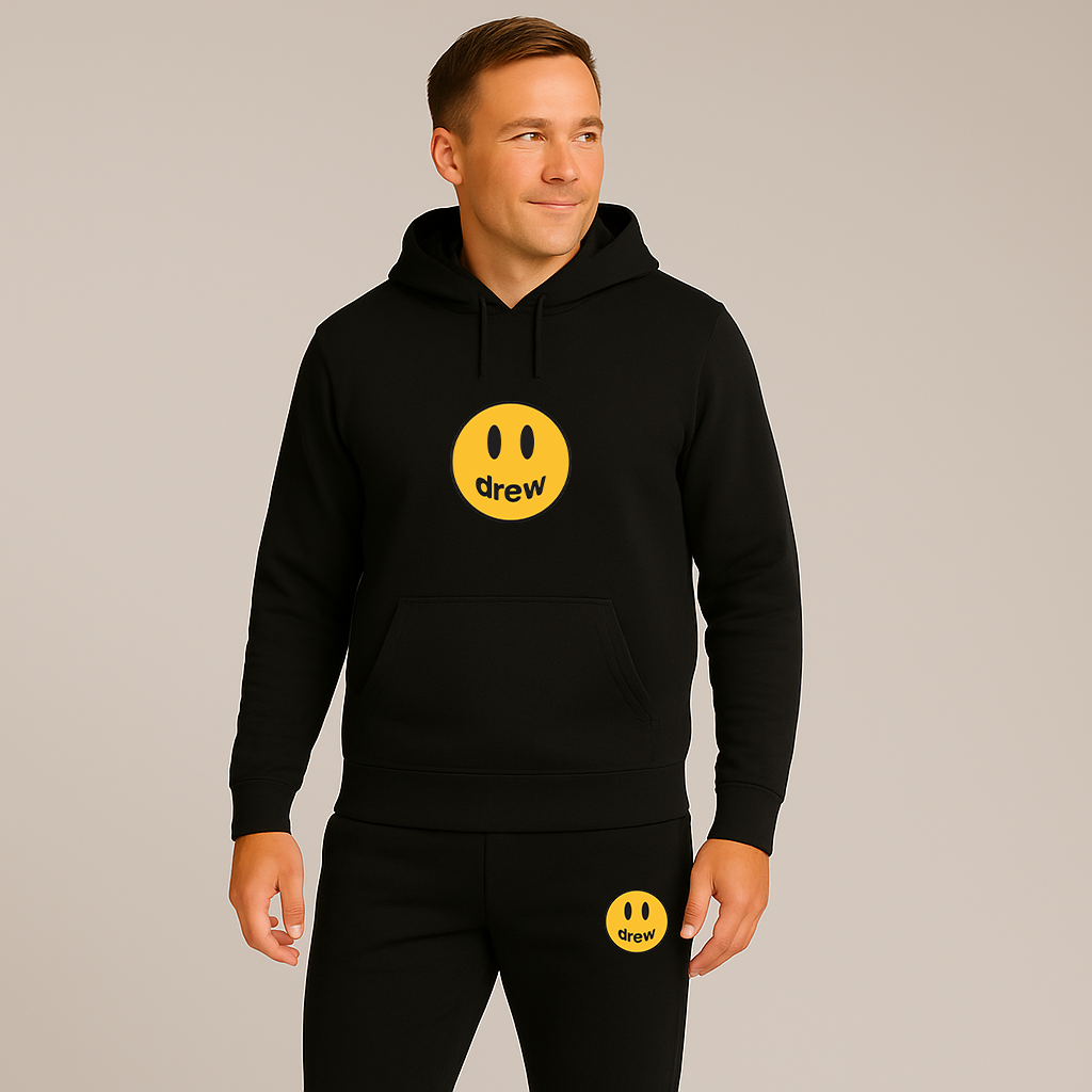 Men's Justin Bieber Drew Music Hoodie Joggers Set