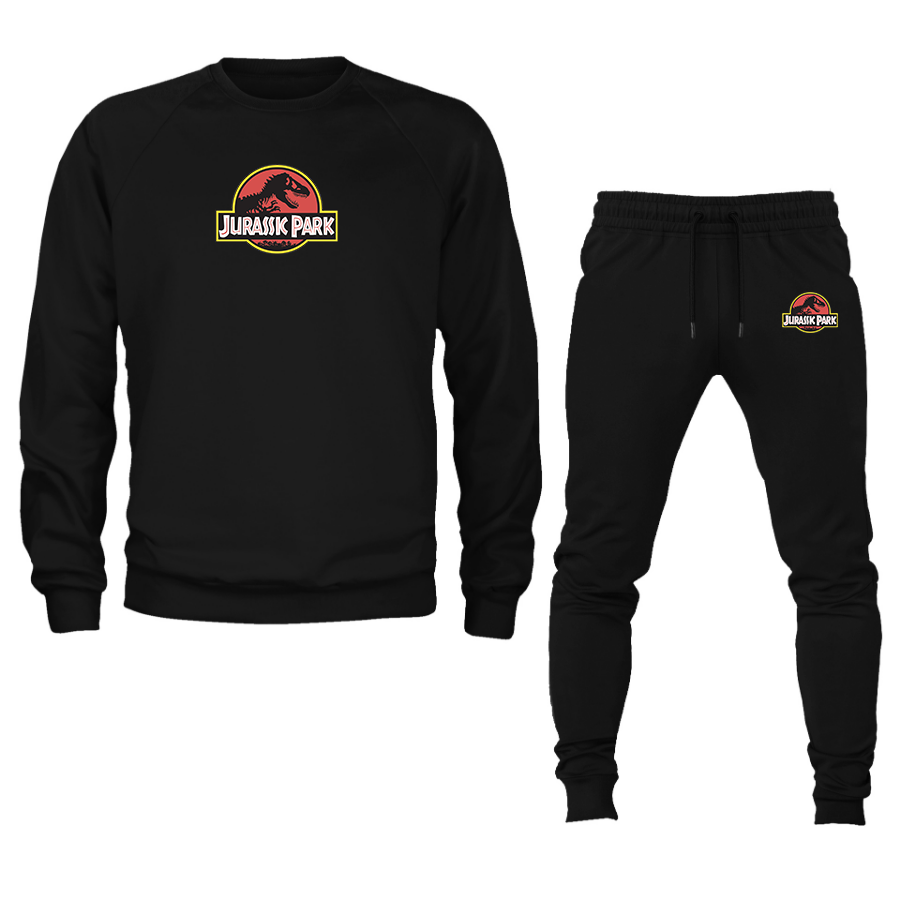 Men's Jurassic Park Movie Crewneck Sweatshirt Joggers Suit