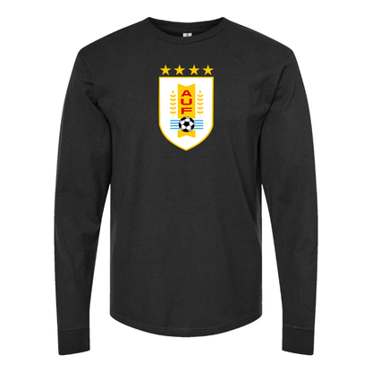 Youth Kids Uruguay National Soccer Team Long Sleeve T-Shirt