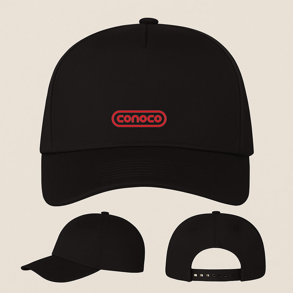 Conoco Gas Station Five Panel Twill Snapback Cap