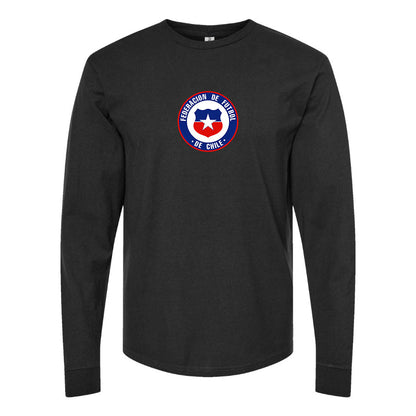 Men's Chile National Soccer Team  Long Sleeve T-Shirt