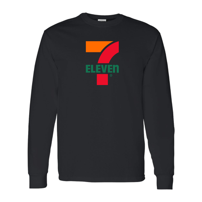 Men's 7 Eleven Logo Gildan Heavy Cotton Long Sleeve T-Shirt
