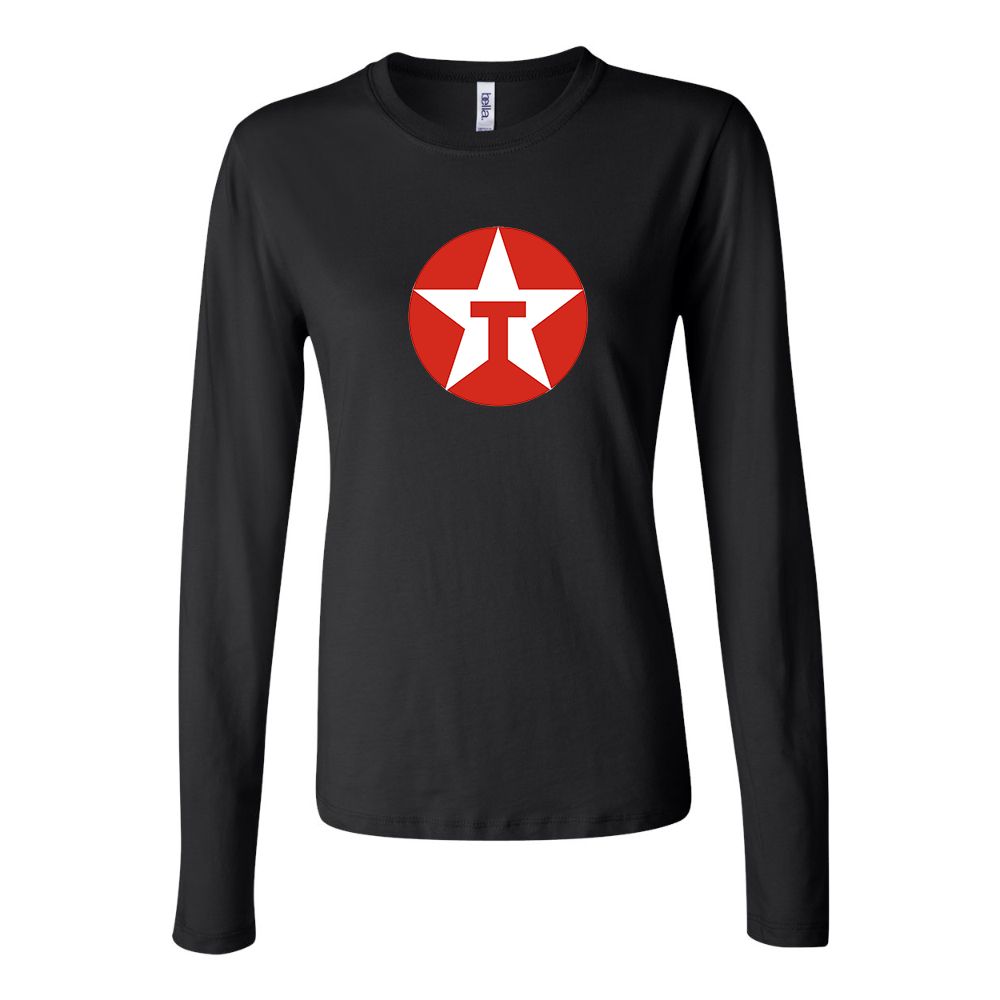 BELLA CANVAS Women’s Texaco Logo Jersey Long Sleeve Tee