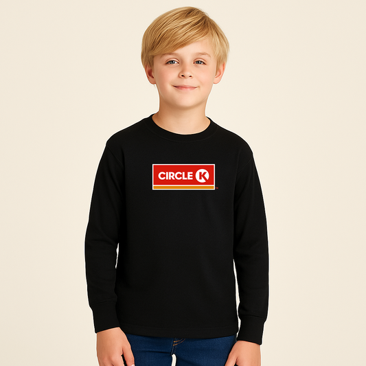 Youth Kids Circle K Gas Station Long Sleeve T-Shirt