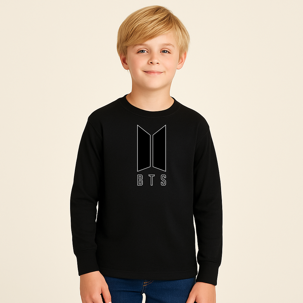 Youth Kids BTS Music Long Sleeve T-Shirt