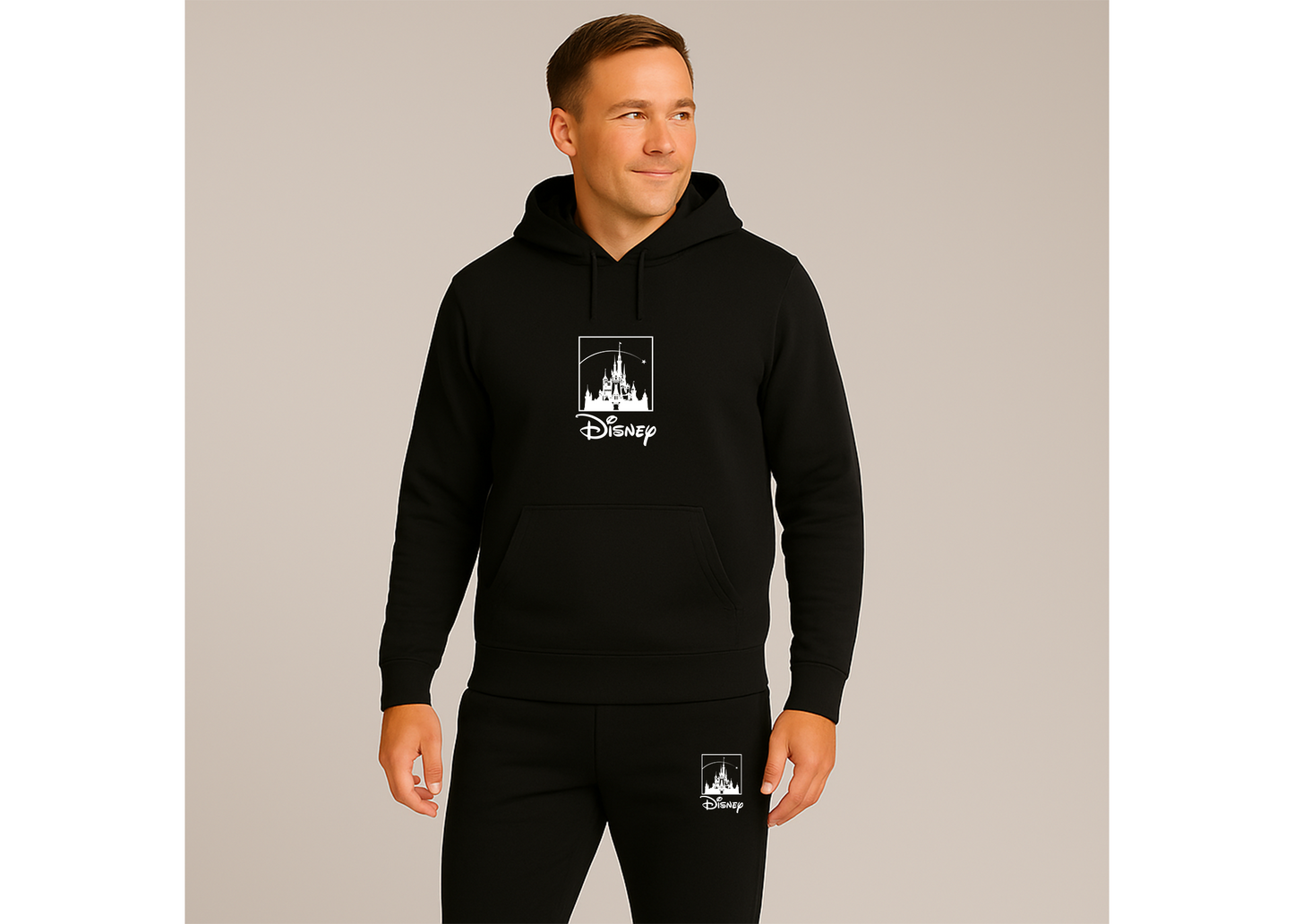 Men's Walt Disney Cartoon Hoodie Joggers Set