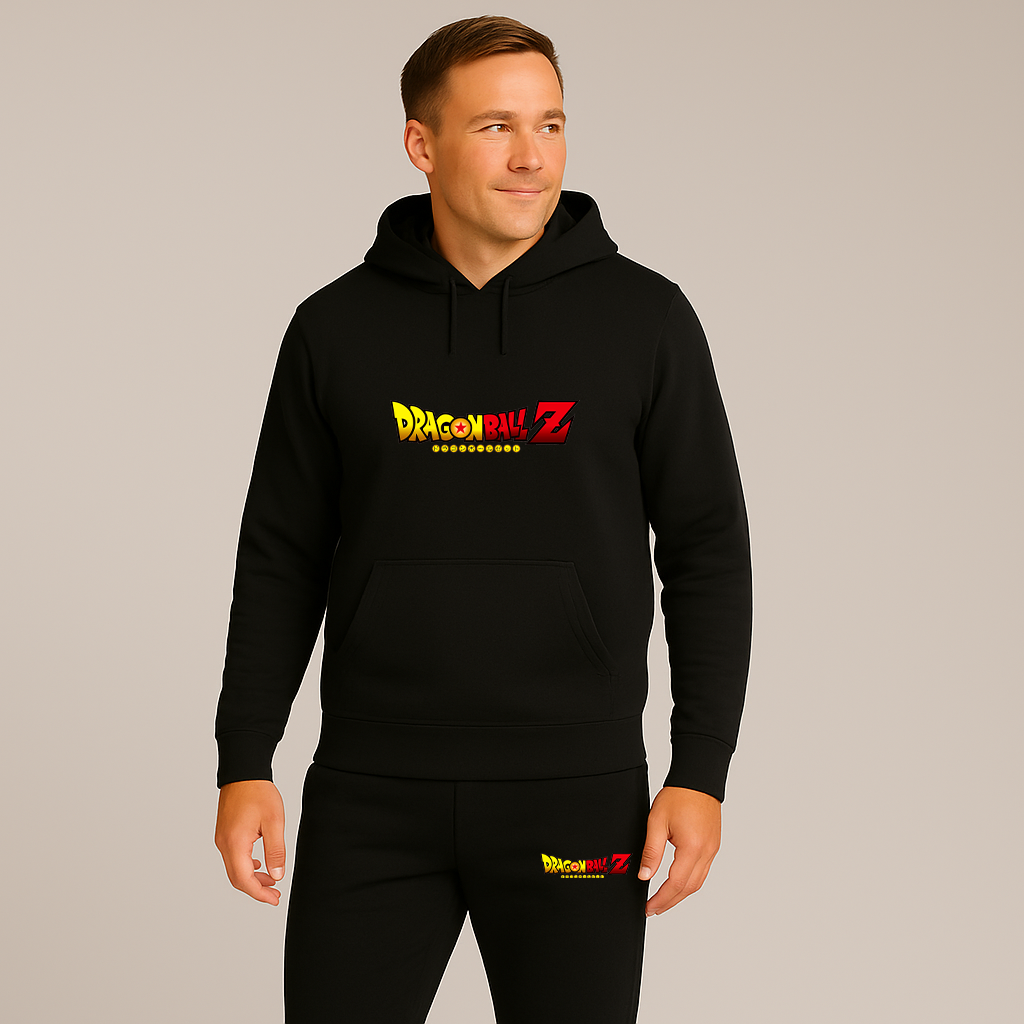 Men's Dragon Ball Z Title Hoodie Joggers Set
