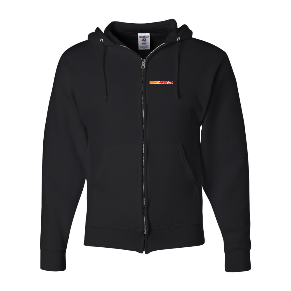Men's AutoZone Logo JERZEES NuBlend Full-Zip Hooded Sweatshirt