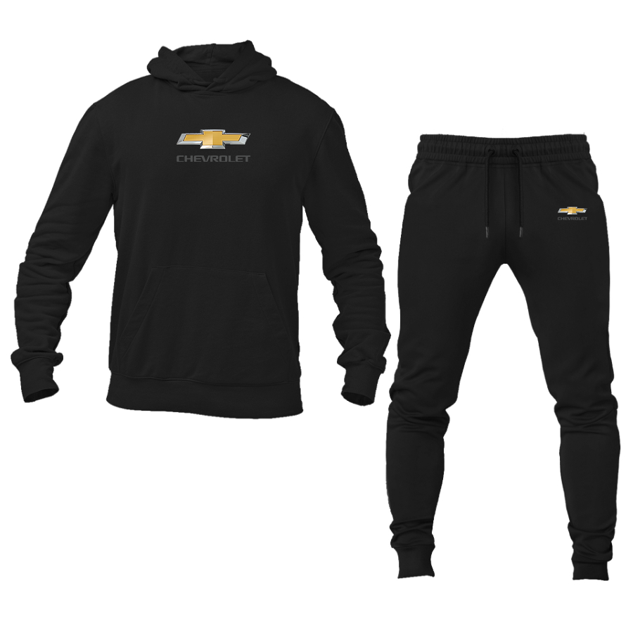 Men's Chevrolet Logo Hoodie Joggers Set
