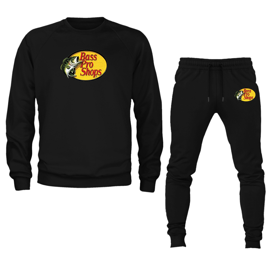 Men's Bass Pro Shops Logo Crewneck Sweatshirt Joggers Suit