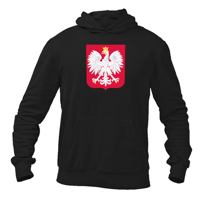 Men's Poland National Soccer Team Pullover Hoodie