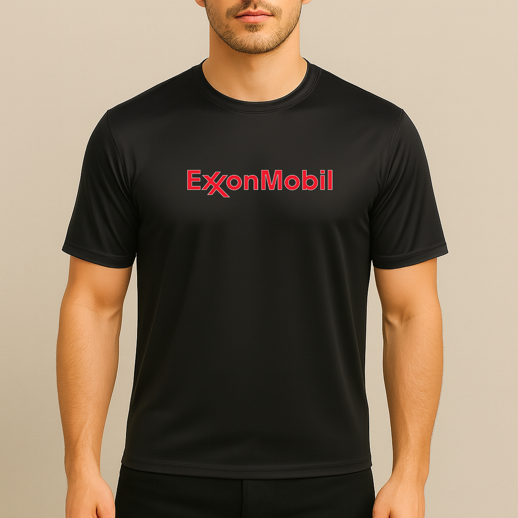 Men's Exxon Mobil Gas Station Polyester T-Shirt