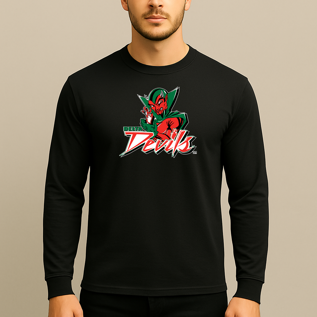 Men's MVSU Delta Devils Logo Long Sleeve T-Shirt