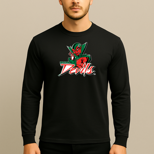 Men's MVSU Delta Devils Logo Long Sleeve T-Shirt