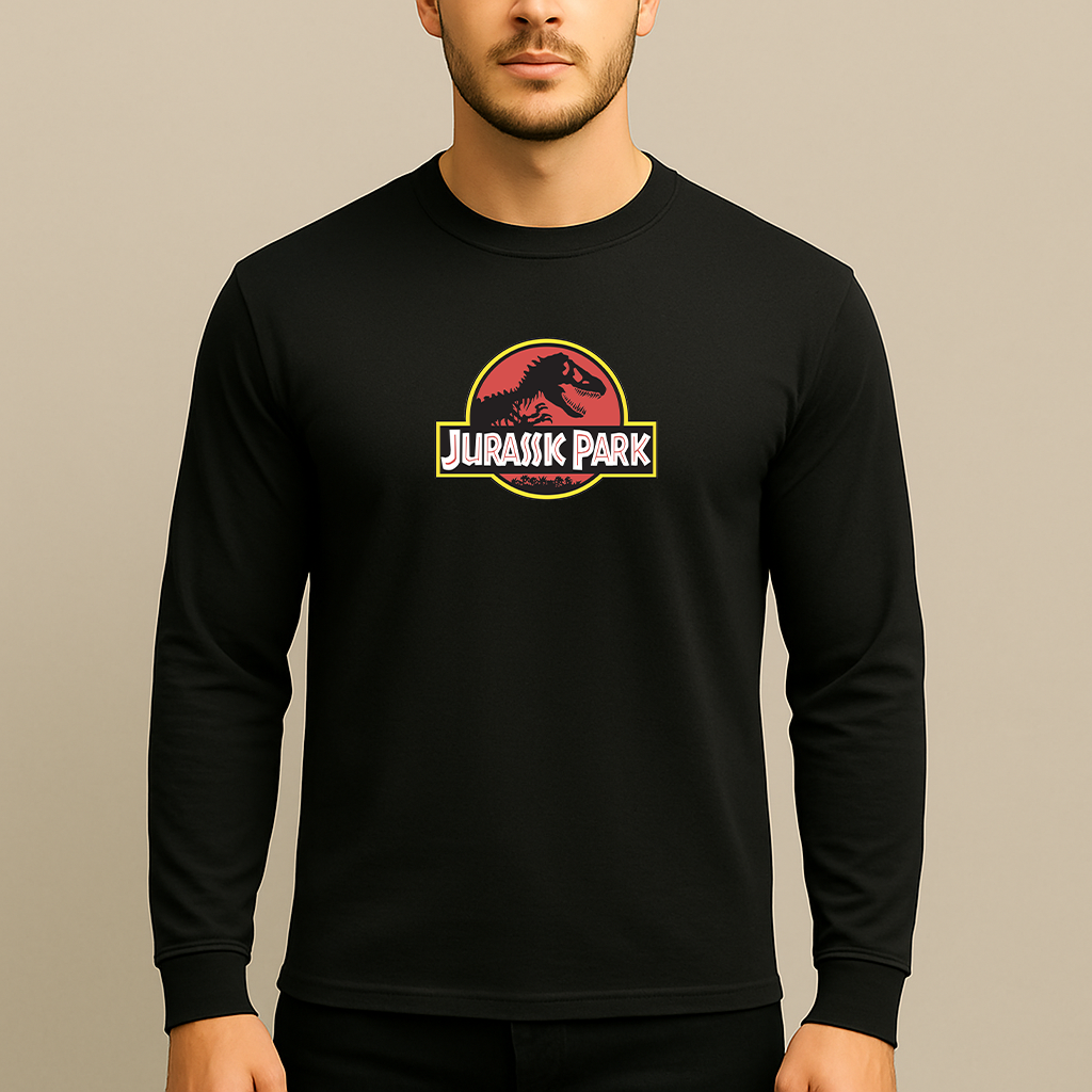 Men's Jurassic Park Movie Long Sleeve T-Shirt