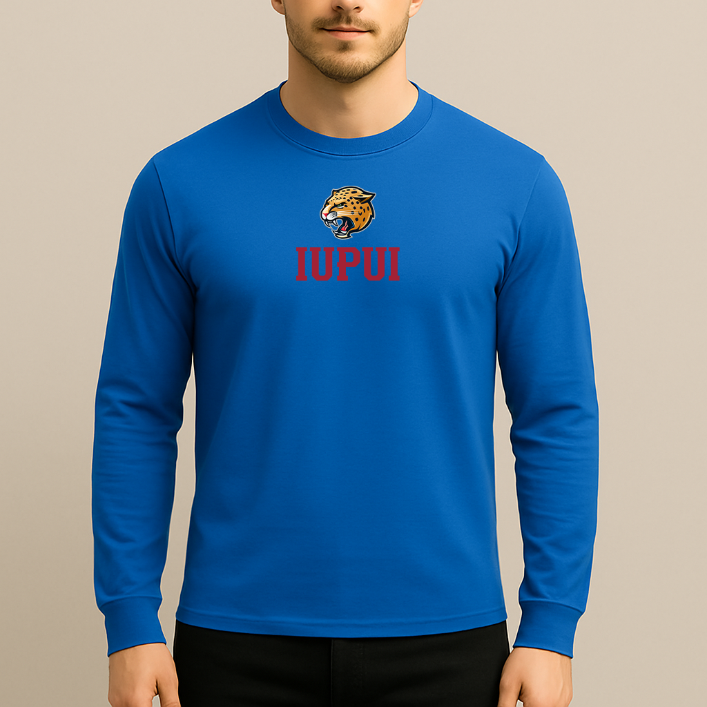 Men's IUPUI Jaguars Logo Long Sleeve T-Shirt