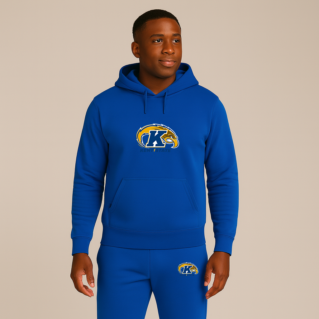 Men's Kent State Golden Flashes Logo Hoodie Joggers Set