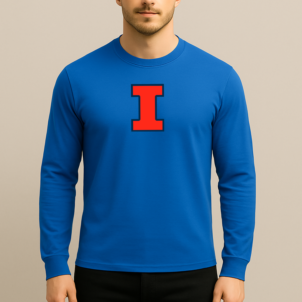 Men's Illinois Fighting Illini Logo Long Sleeve T-Shirt