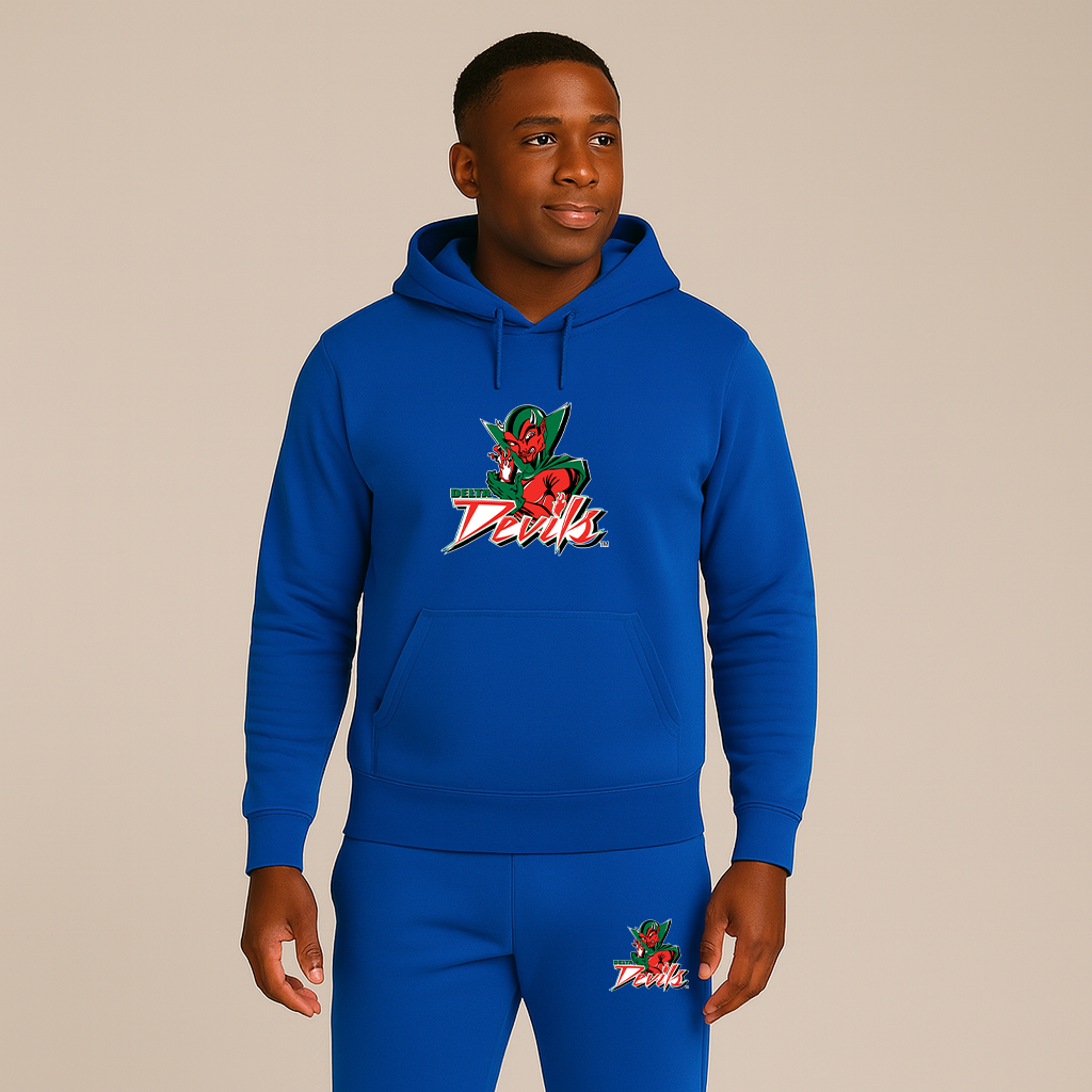 Men's MVSU Delta Devils Logo Hoodie Joggers Set