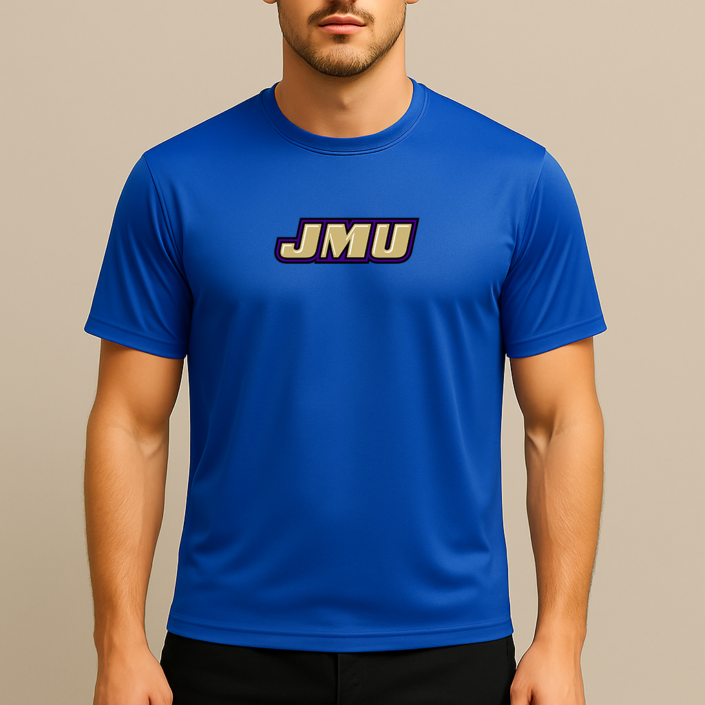 Men's James Madison Dukes Logo Polyester T-Shirt