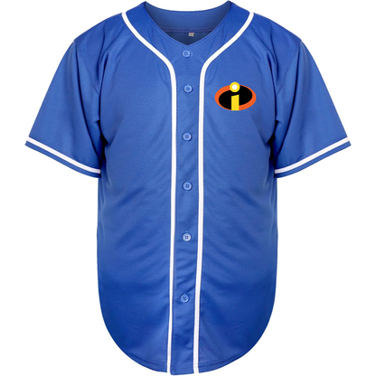 Men's The Incredibles Cartoon Baseball Jersey
