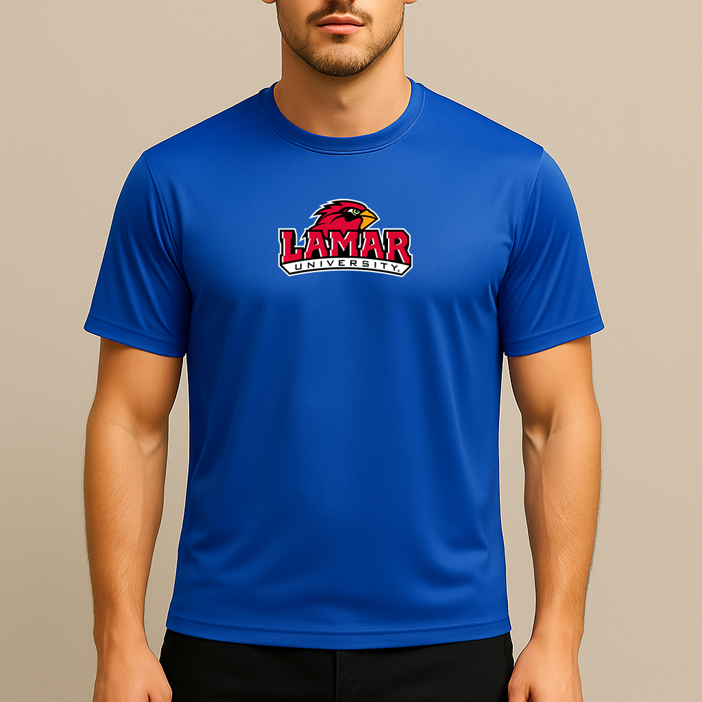 Men's Lamar Cardinals Logo Polyester T-Shirt