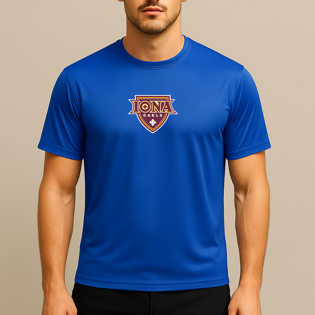 Men's Iona Gaels Logo Polyester T-Shirt