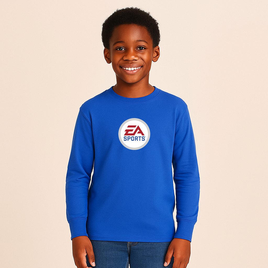 Youth EA SPORTS Logo Cotton Long Sleeve T-Shirt