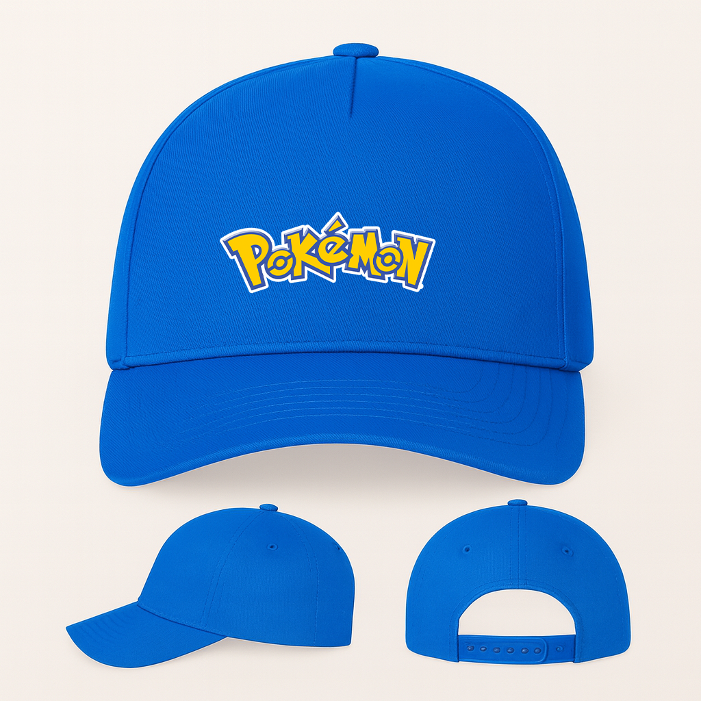 Pokemon Cartoon Five Panel Twill Snapback Cap